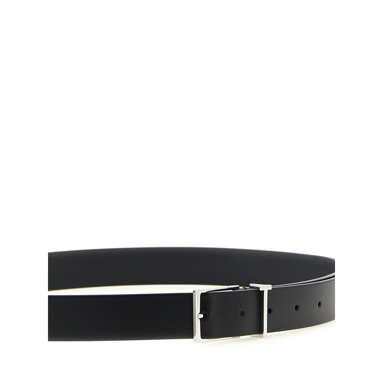 Tom Ford Black Calfskin Thin Belt