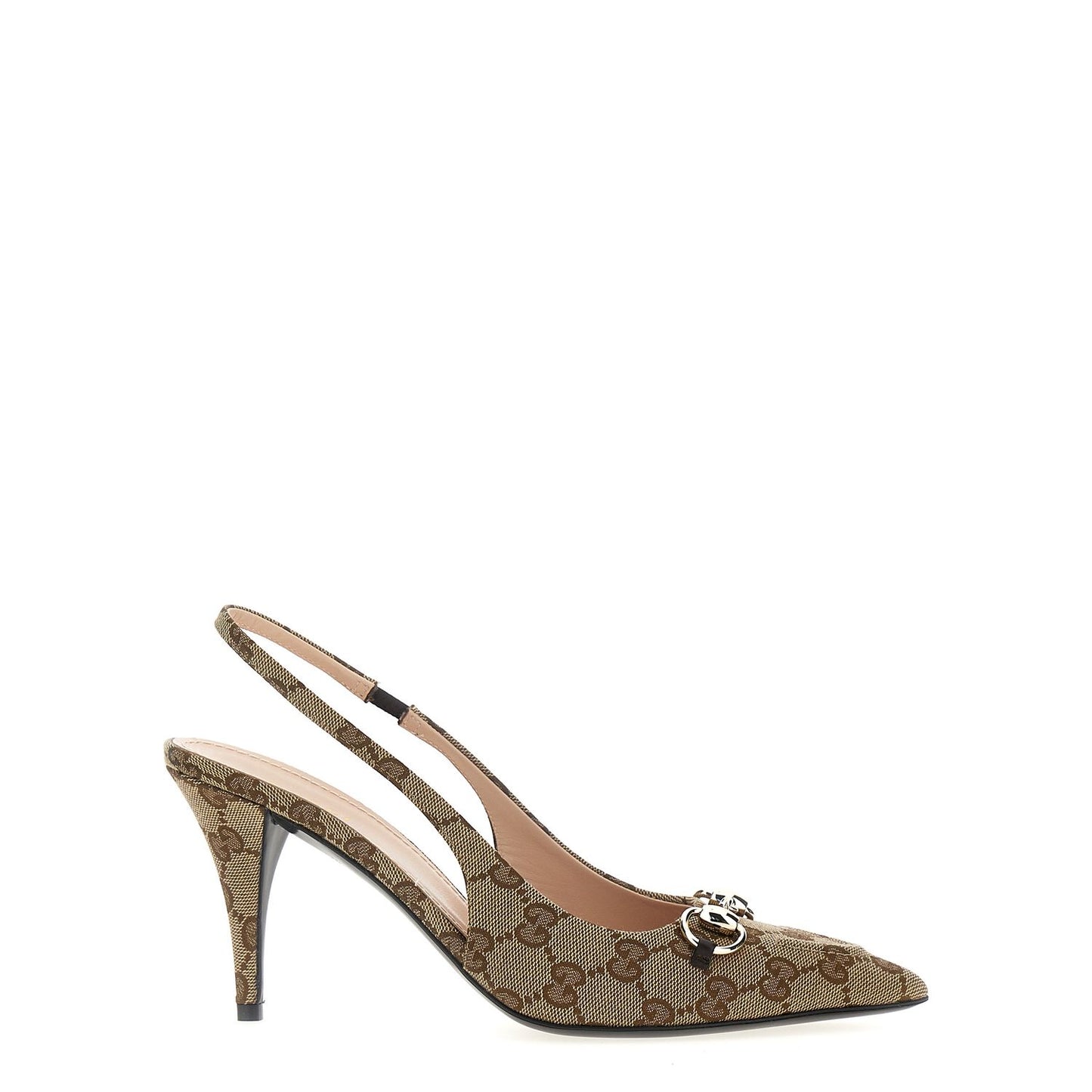 Gucci Beige Polyester High Heel Pumps