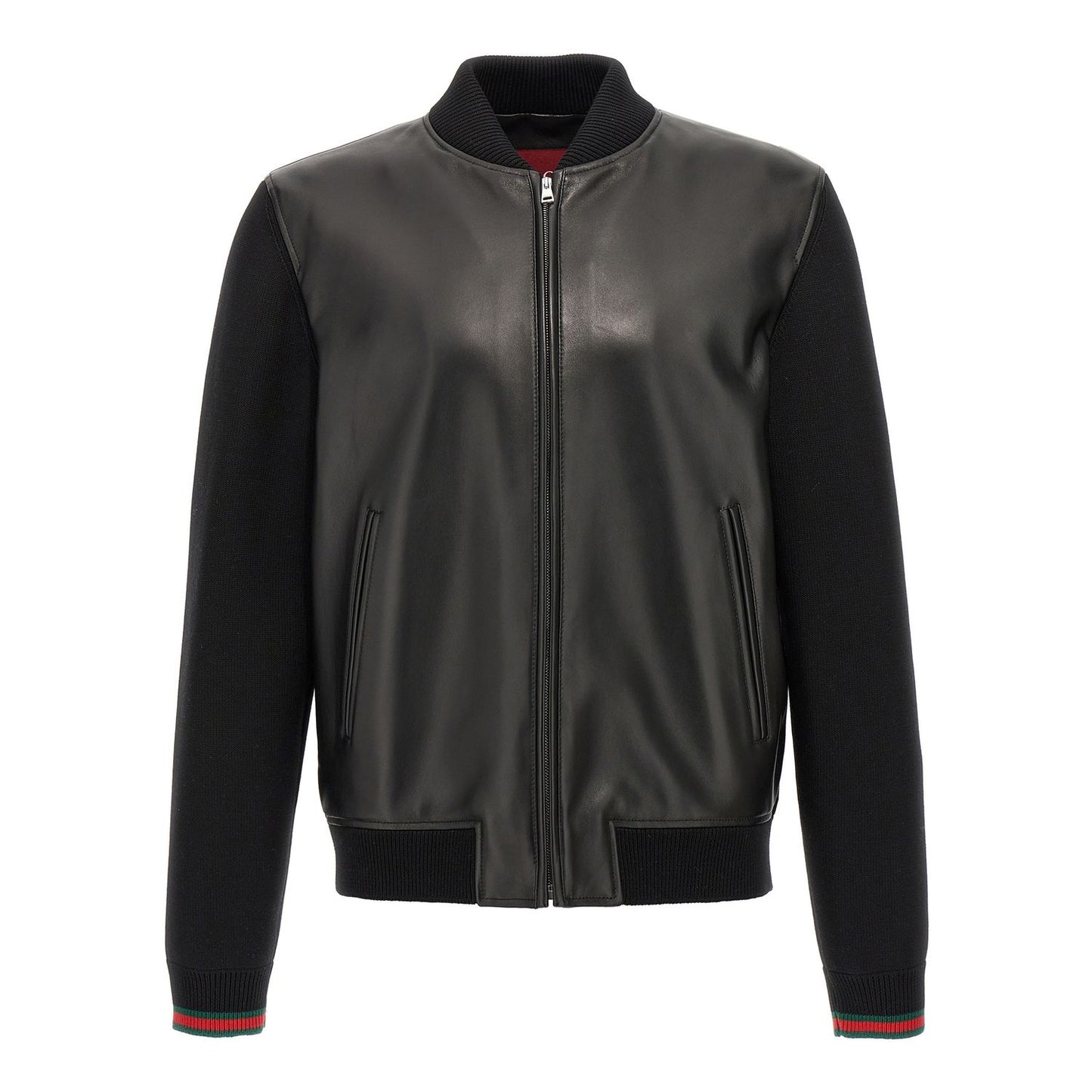 Gucci Black Lamb Leather Leather Jacket