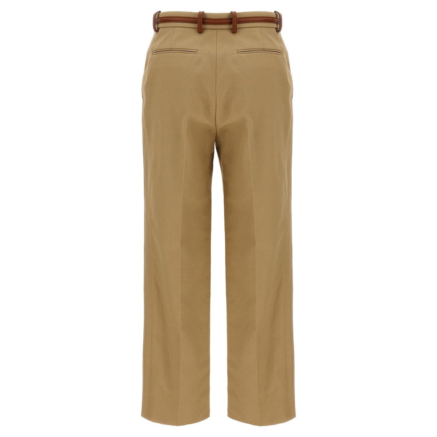 Gucci Beige Cotton Casual Pants