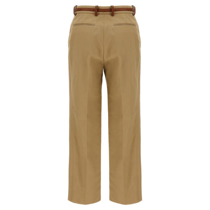 Gucci Beige Cotton Casual Pants