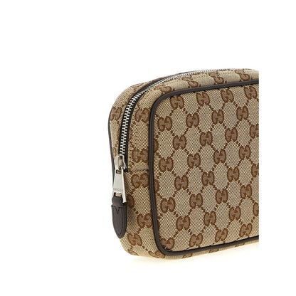 Gucci Beige Polyester Crossbody Bag