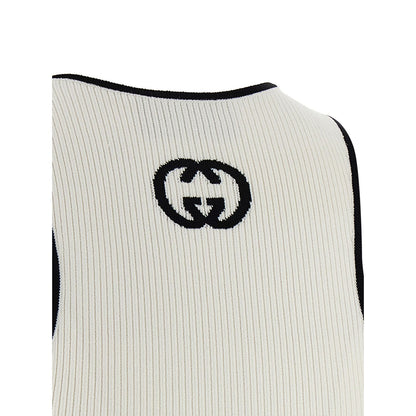 Gucci Bicolor Viscose Tank Tops