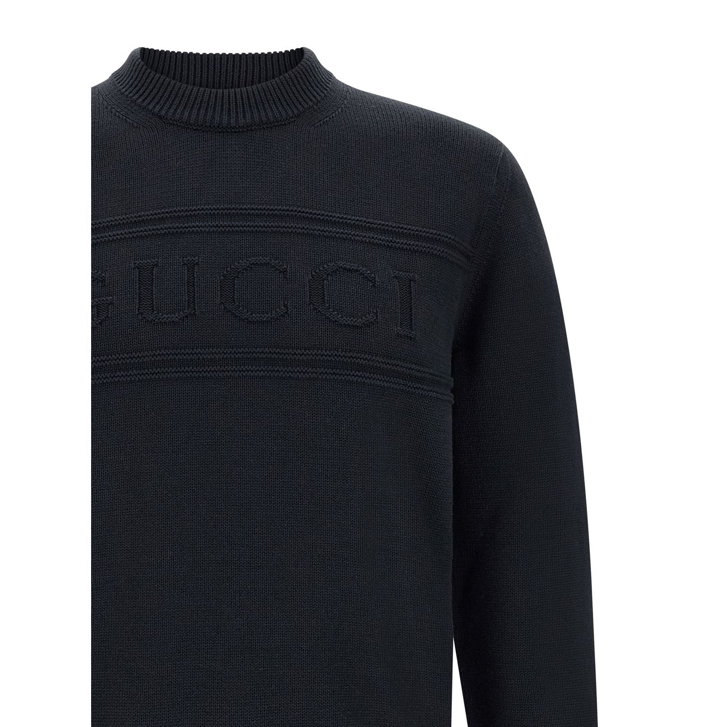 Gucci Blue Cotton Cardigan