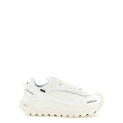 Moncler White Leather Athletic Sneakers