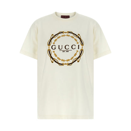 Gucci White Fabric T-Shirt