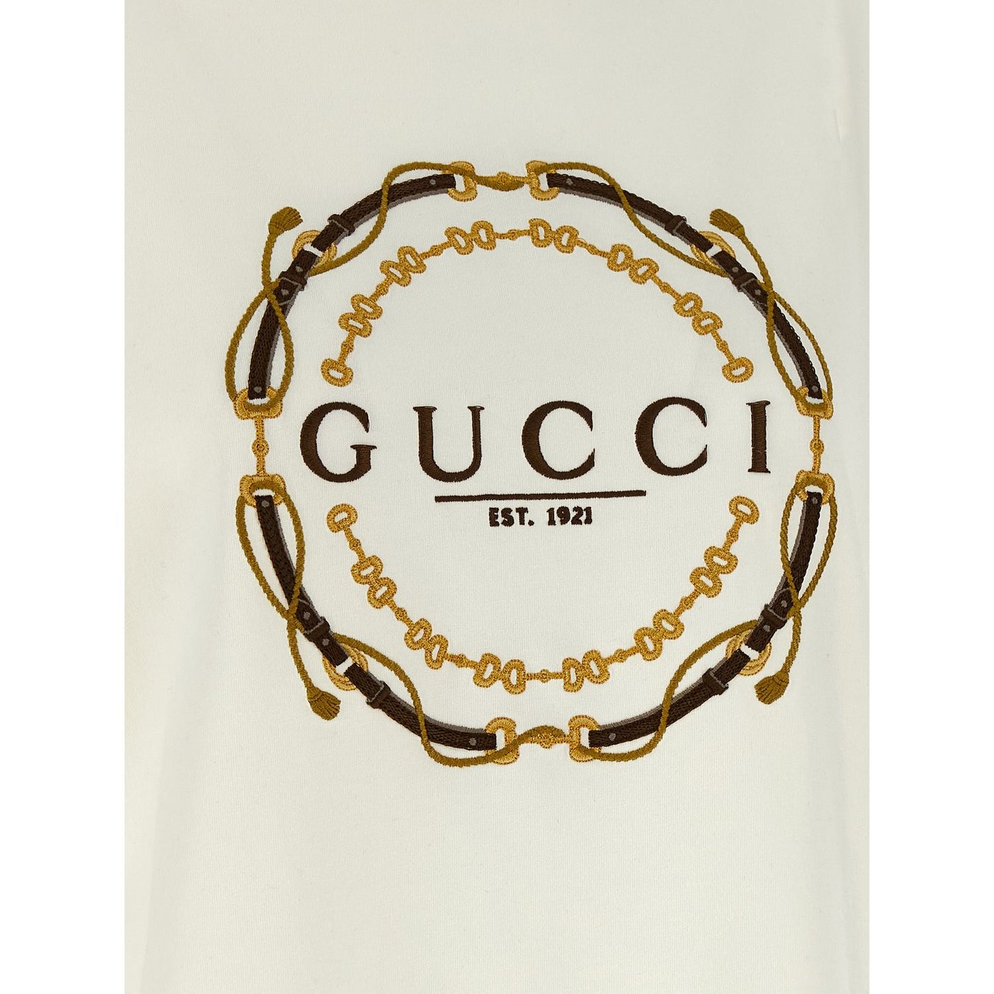 Gucci White Fabric T-Shirt