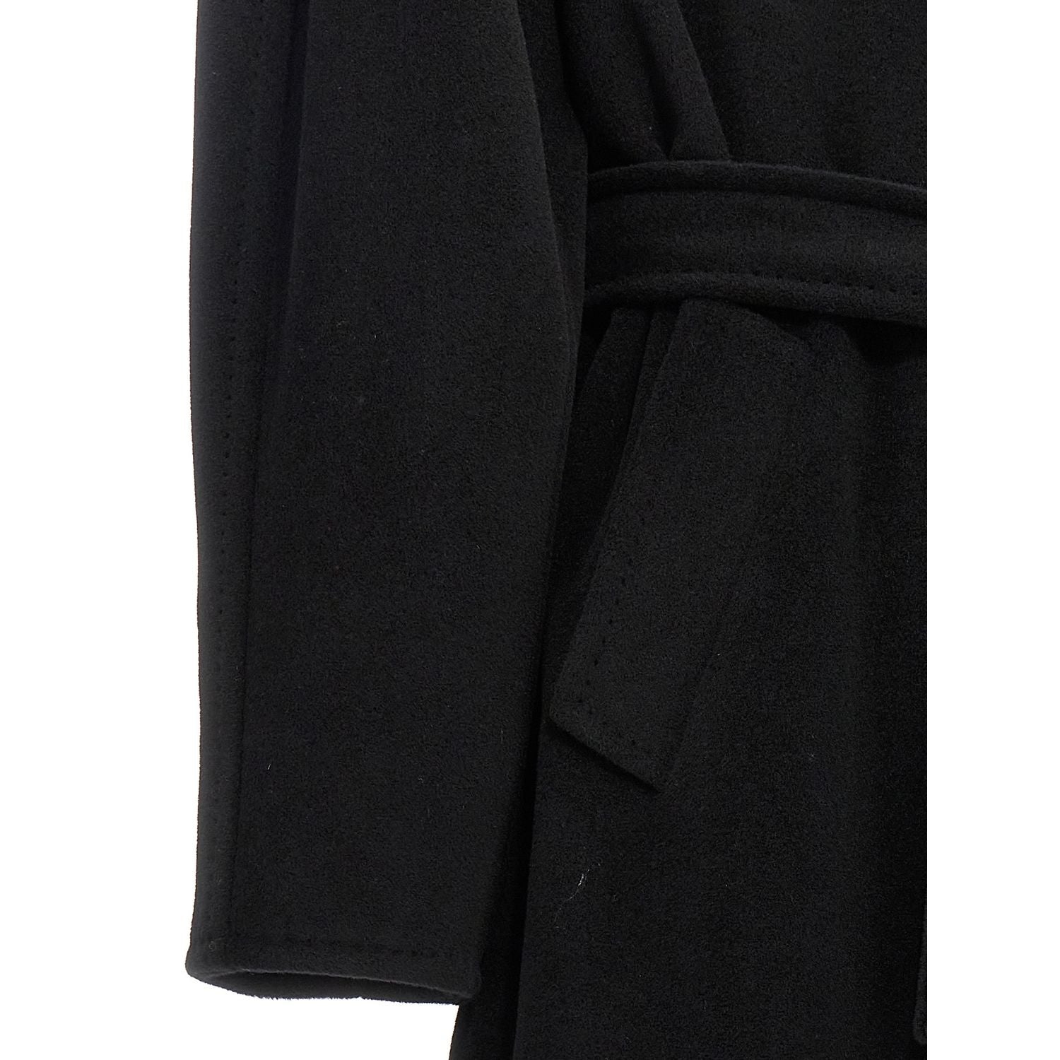 Max Mara Black Virgin Wool Coat