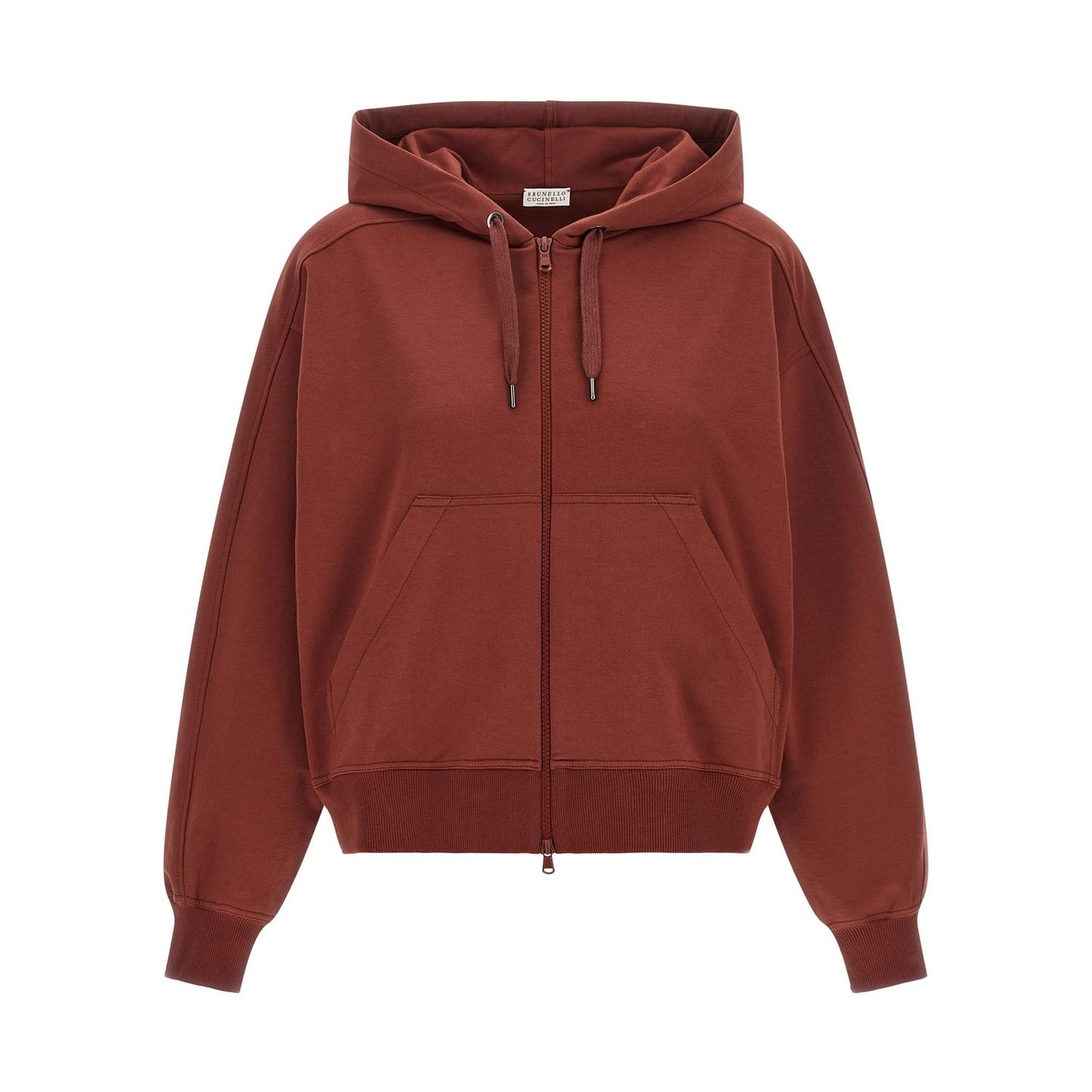 Brunello Cucinelli Bordeaux Cotton Sweatshirt