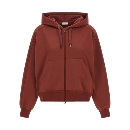 Brunello Cucinelli Bordeaux Cotton Sweatshirt