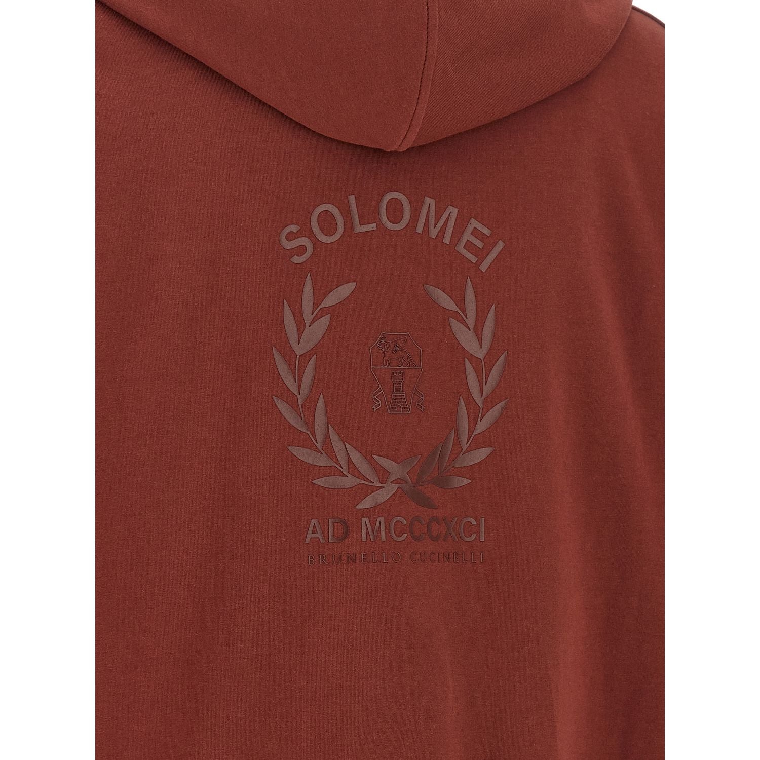 Brunello Cucinelli Bordeaux Cotton Sweatshirt