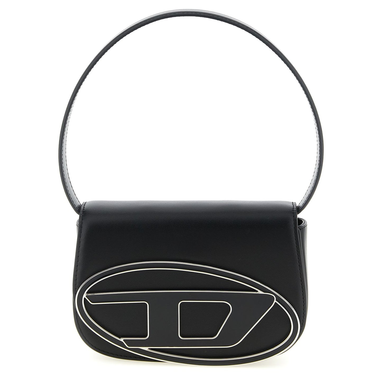 Diesel Black Cowhide Shoulder Bag