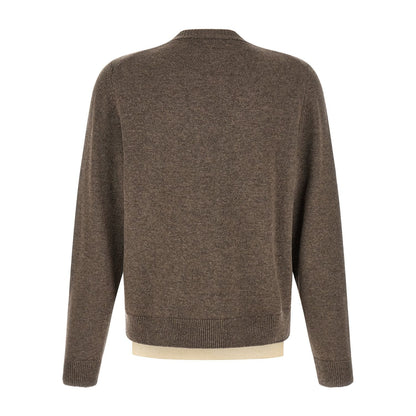 Maison Margiela Brown Virgin Wool Cardigan