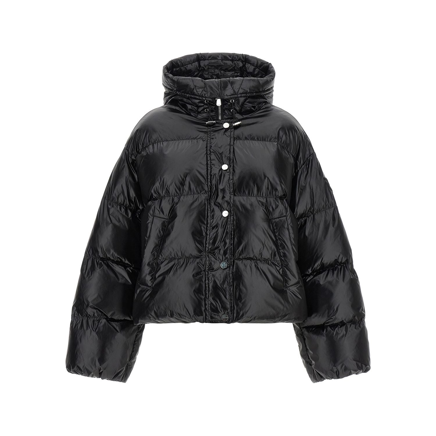 PINKO Black Polyamide Shell Jacket