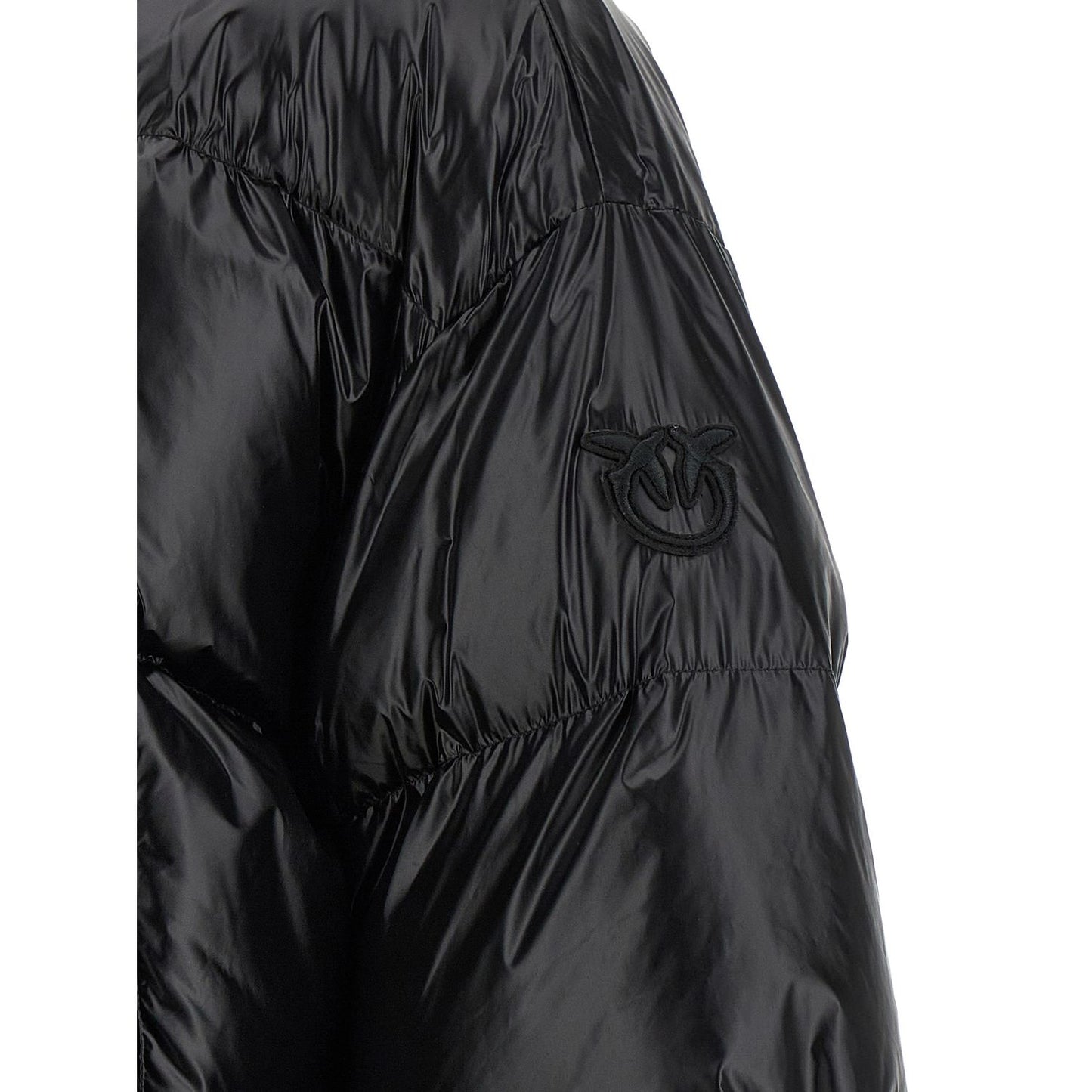 PINKO Black Polyamide Shell Jacket