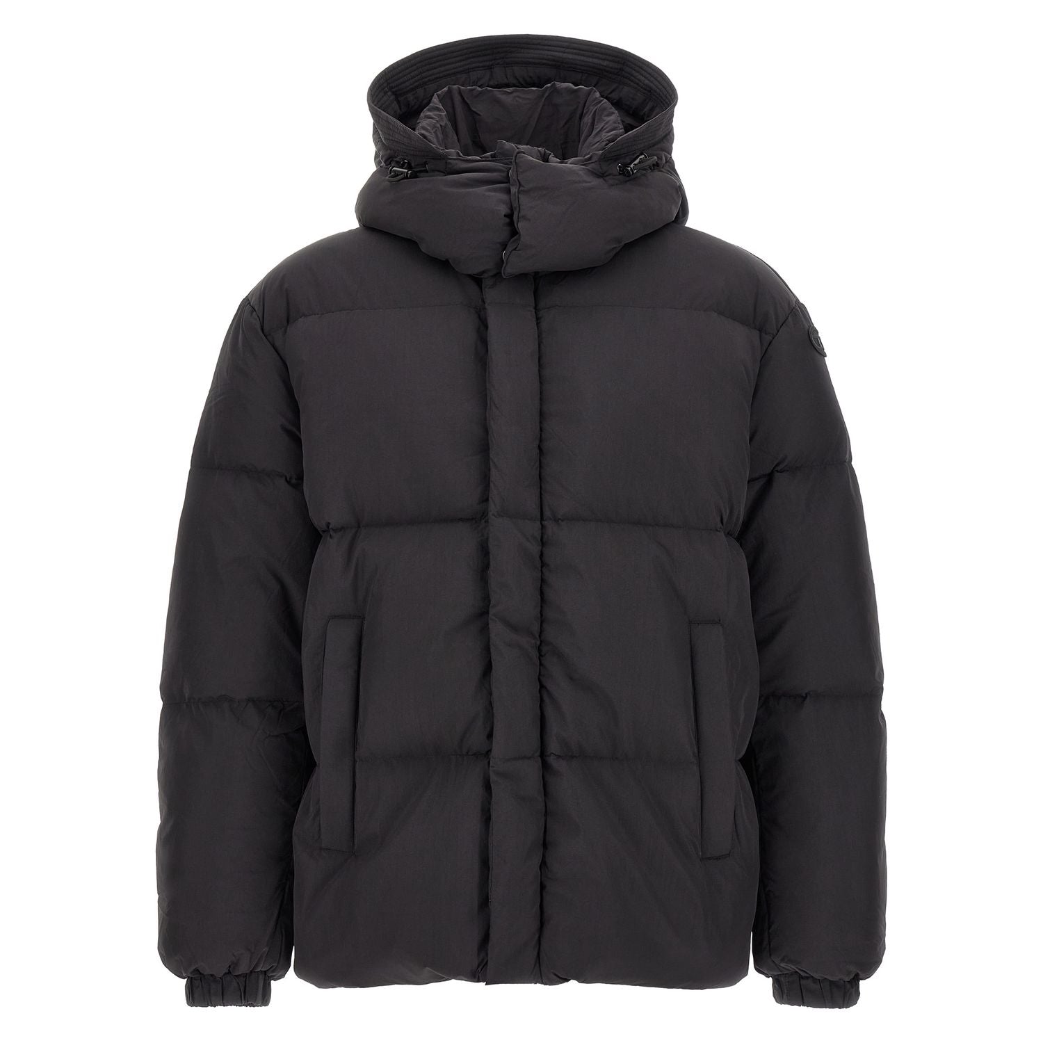 Diesel Black Polyamide Full-Length Jacket