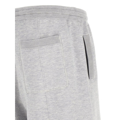 Brunello Cucinelli Gray Silk Bermuda Shorts
