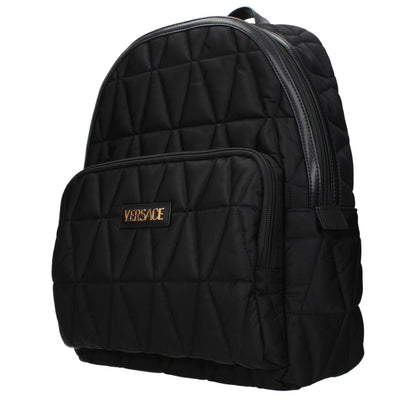 Versace Black Fabric Backpack