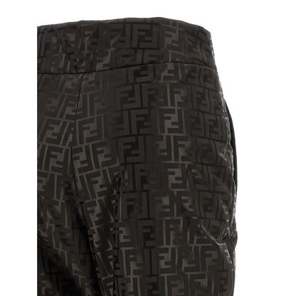 Fendi Brown Cotton Athletic Pants