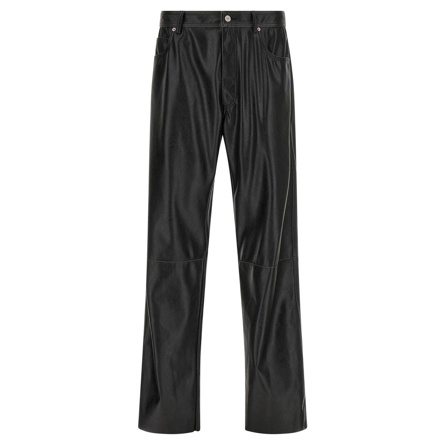 MM6 Maison Margiela Black Polyester Casual Pants