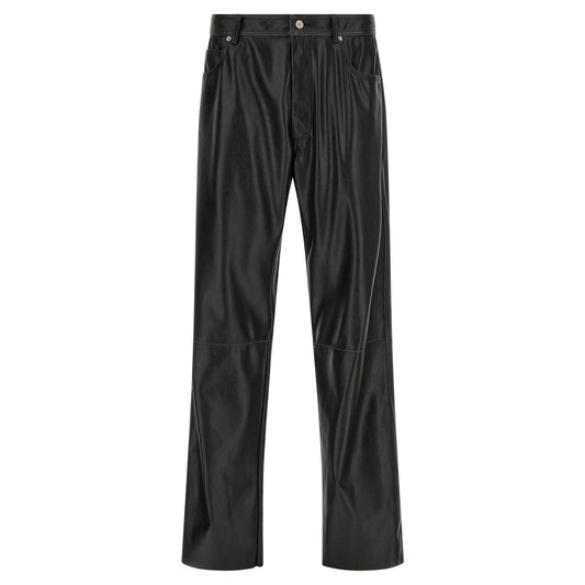 MM6 Maison Margiela Black Polyester Casual Pants