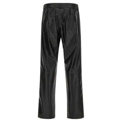 MM6 Maison Margiela Black Polyester Casual Pants