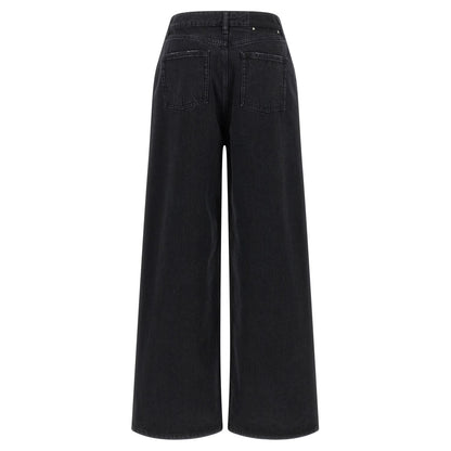 Golden Goose Black Cotton Flared Jeans