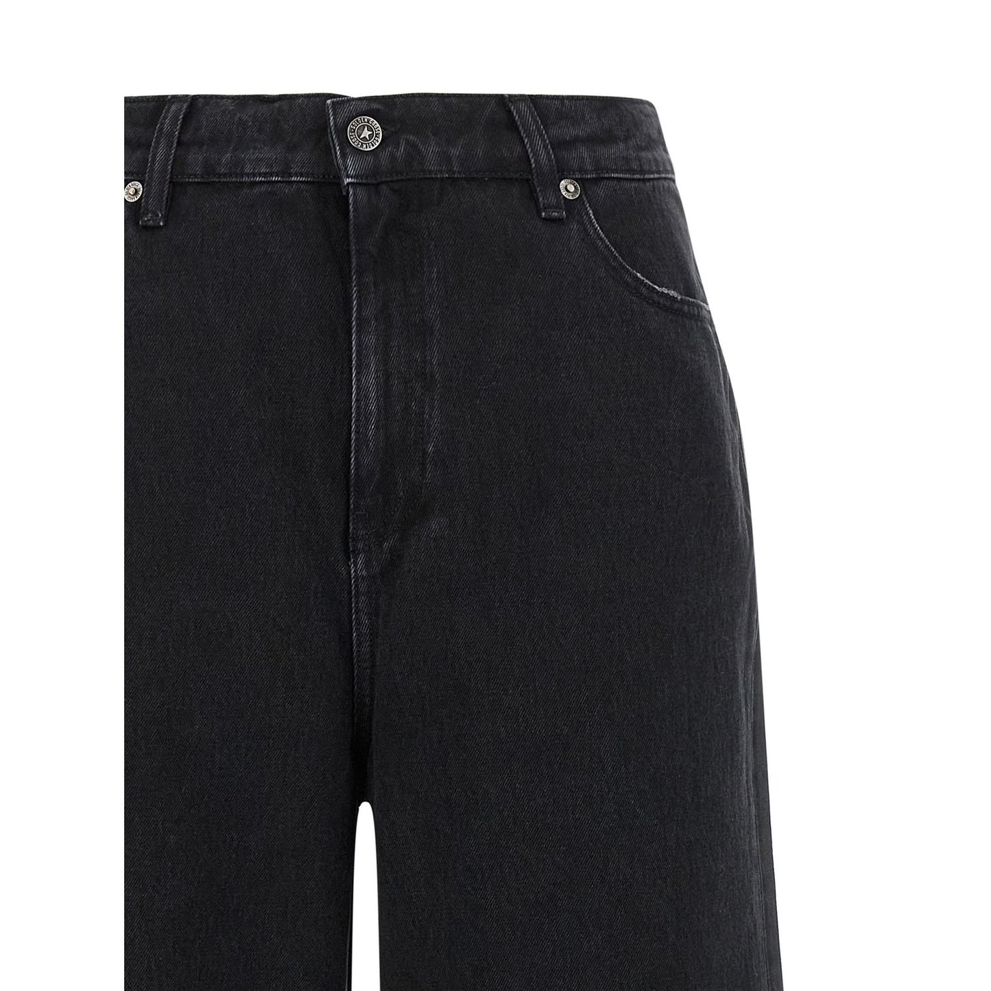 Golden Goose Black Cotton Flared Jeans