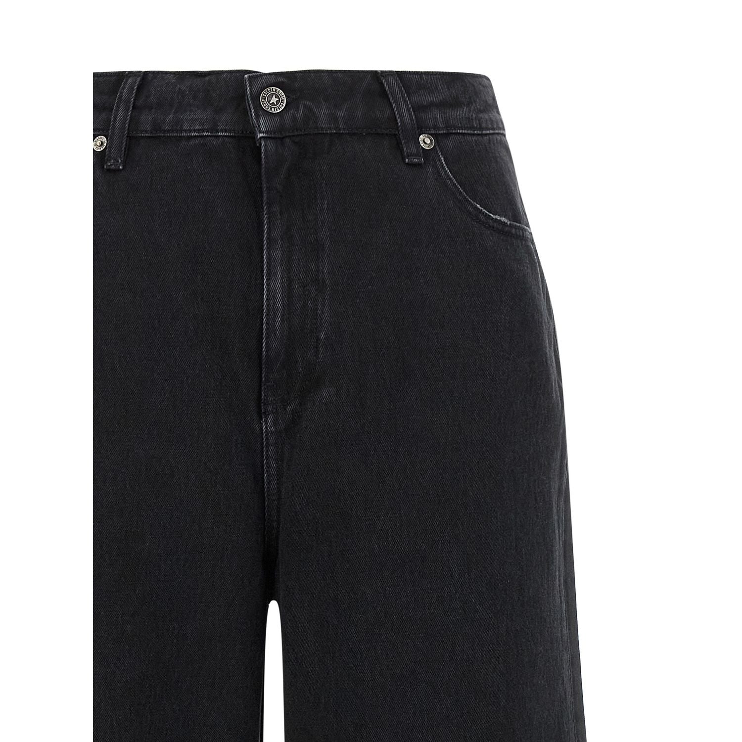 Golden Goose Black Cotton Flared Jeans