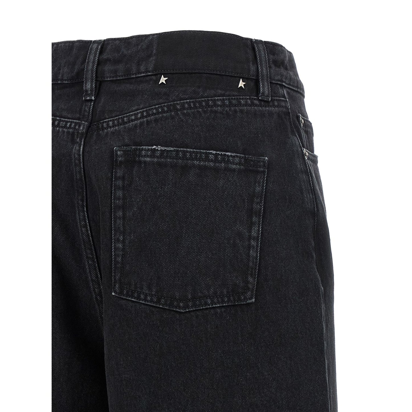Golden Goose Black Cotton Flared Jeans