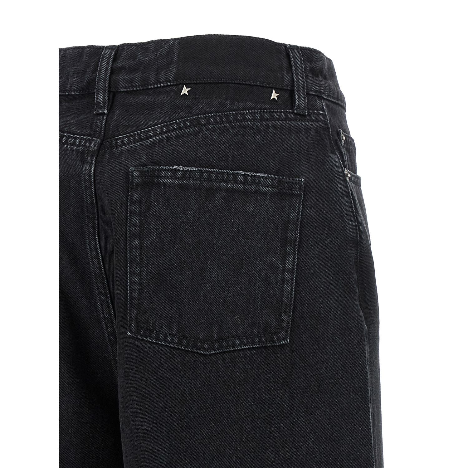 Golden Goose Black Cotton Flared Jeans