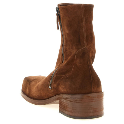 Marsell Brown Calfskin Ankle Boots
