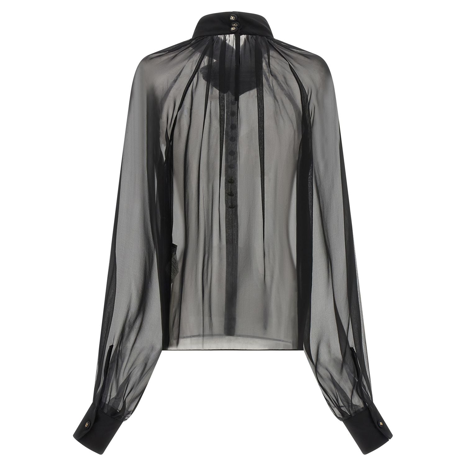 Dolce & Gabbana Black Silk Blouse