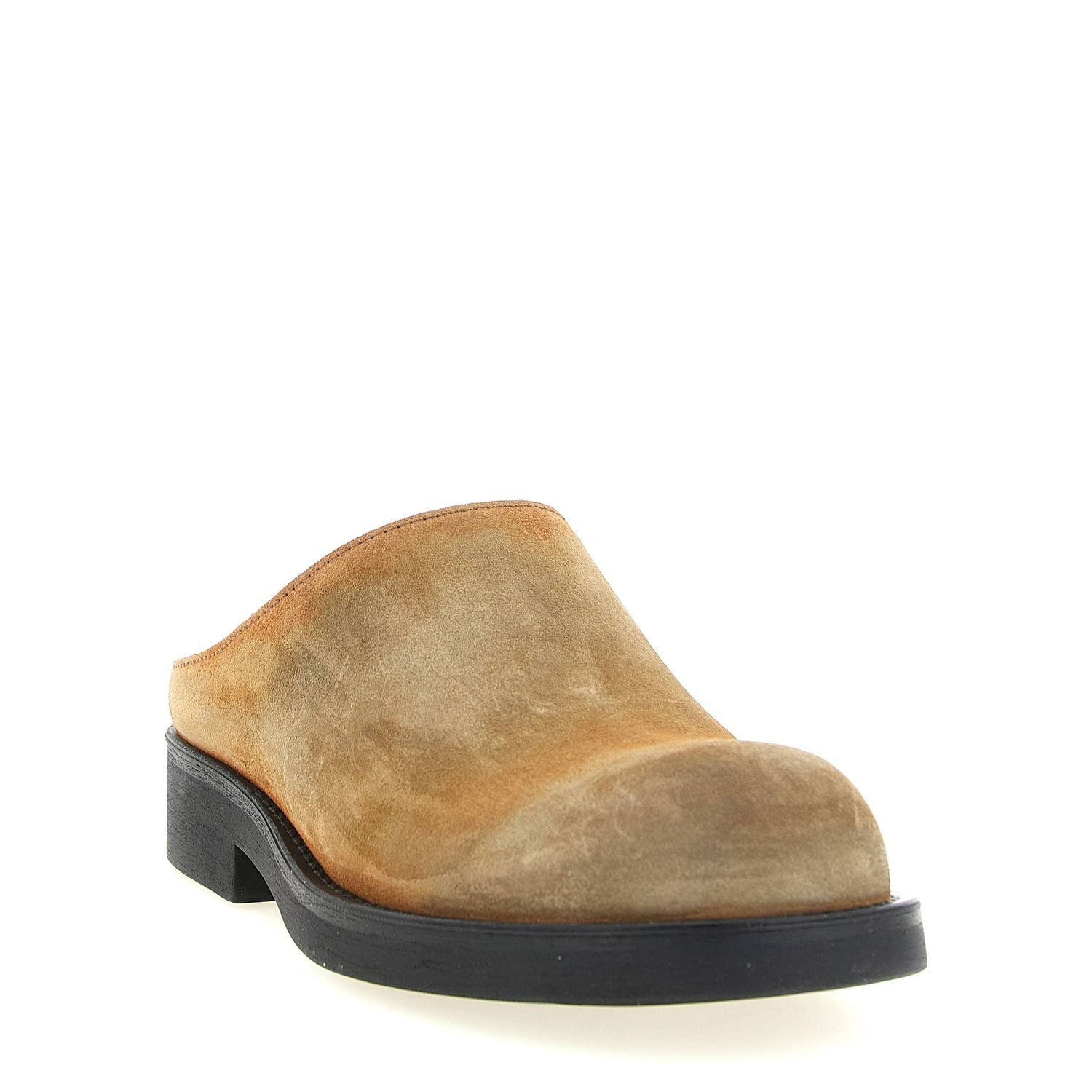 MM6 Maison Margiela Beige Cowhide Mules