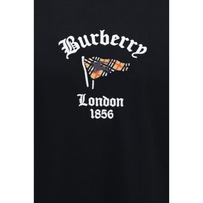 Burberry Black Cotton T-Shirt