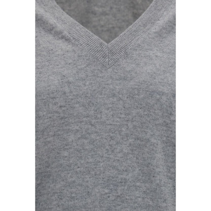 Brunello Cucinelli Gray Cashmere Sweater