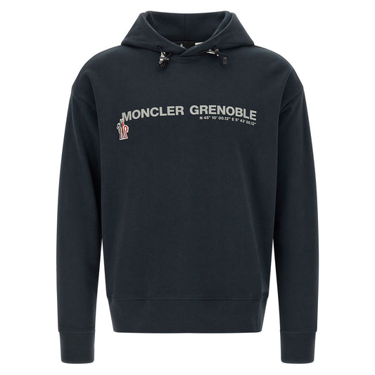 Moncler Grenoble Blue Cotton Sweatshirt