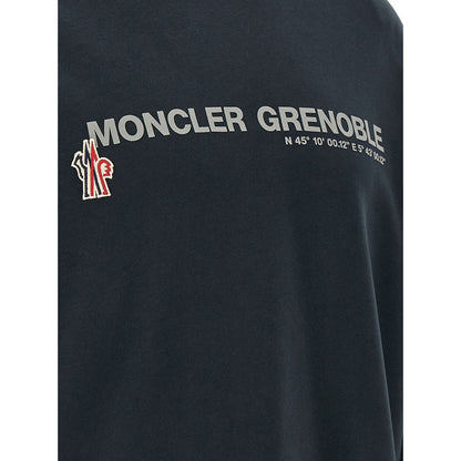 Moncler Grenoble Blue Cotton Sweatshirt