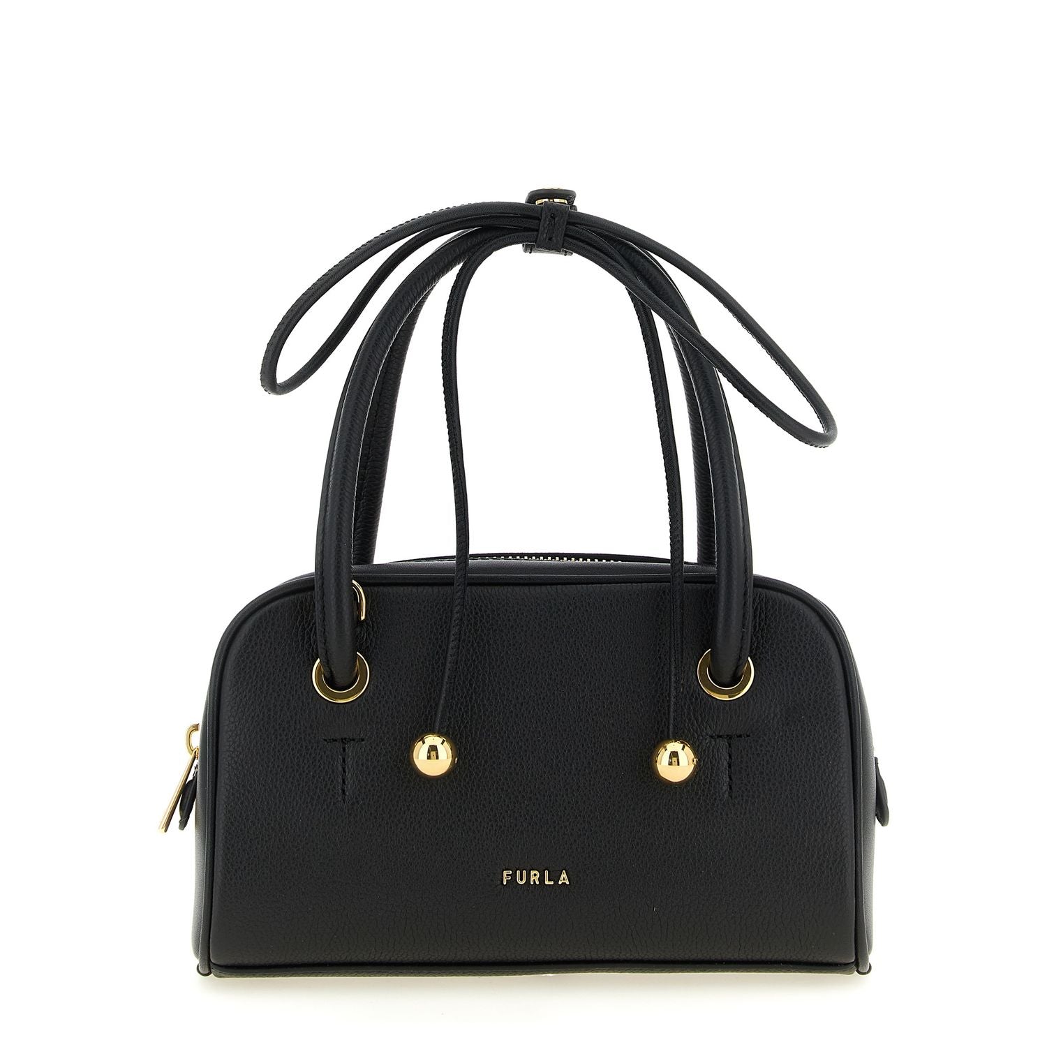 Furla Black Calfskin Handbag