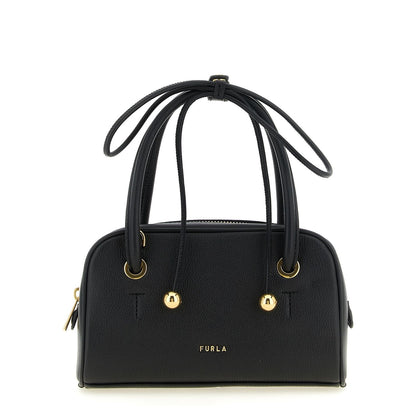 Furla Black Calfskin Handbag