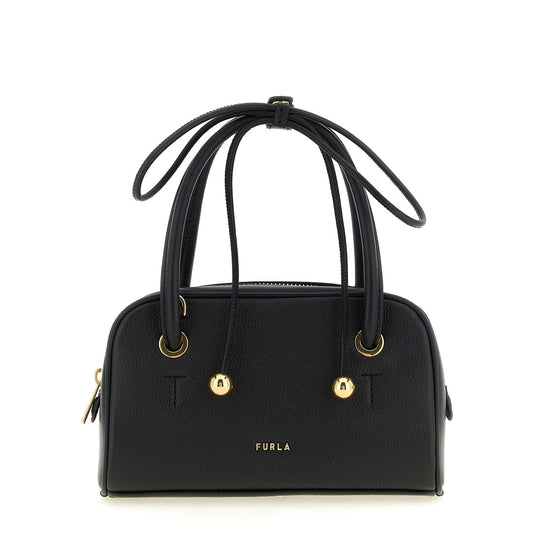 Furla Black Calfskin Handbag