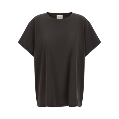 Khaite Gray Cotton T-Shirt