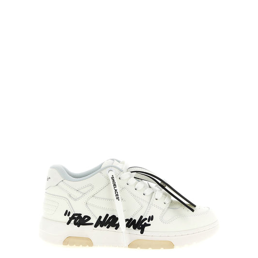 Off-White Bicolor Calfskin Athletic Sneakers