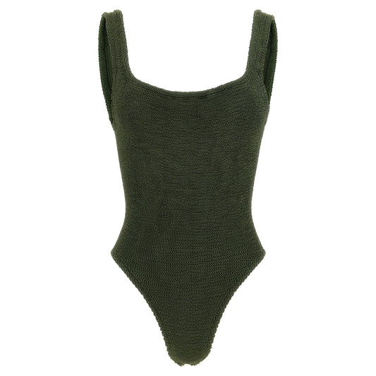 Hunza G Bicolor Polyamide One-Piece Swimsuit