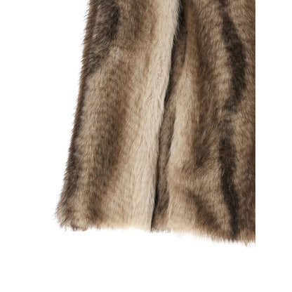 Twinset Brown Polyester Full-Length Jacket