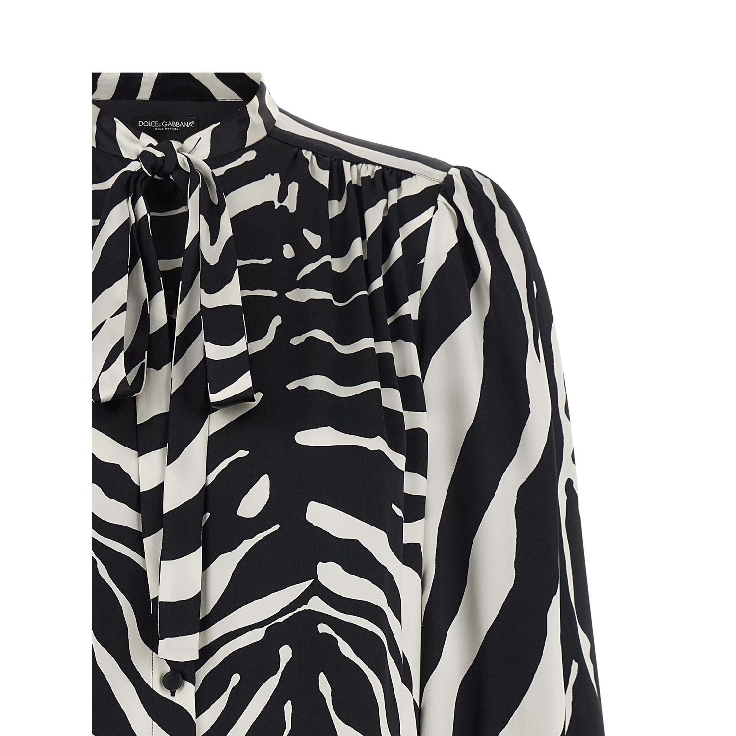 Dolce & Gabbana Bicolor Silk Blouse