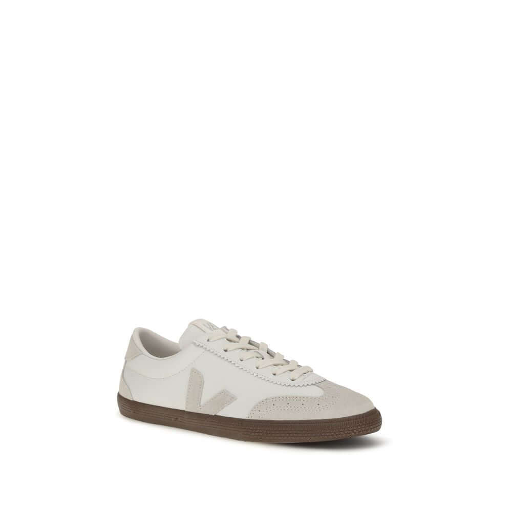 Veja White Calf Leather Bos Taurus Sneakers