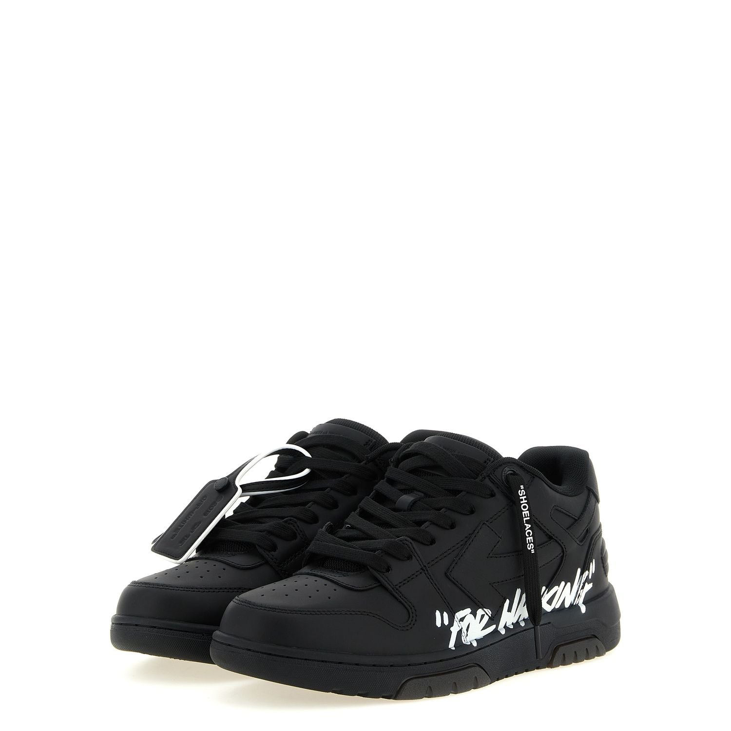 Off-White Bicolor Calfskin Low Top Sneakers