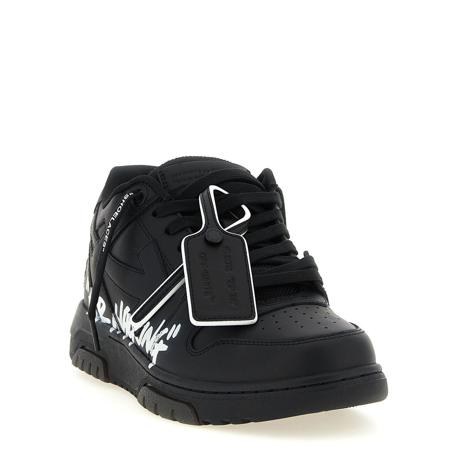 Off-White Bicolor Calfskin Low Top Sneakers