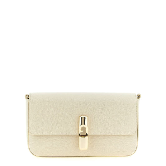 Furla White Calfskin Crossbody Bag